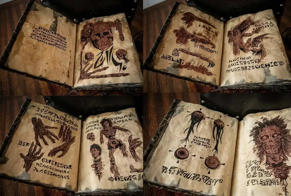 Vintage Collectible Books - Vintage Necronomicon - Księga czarów ciemnej