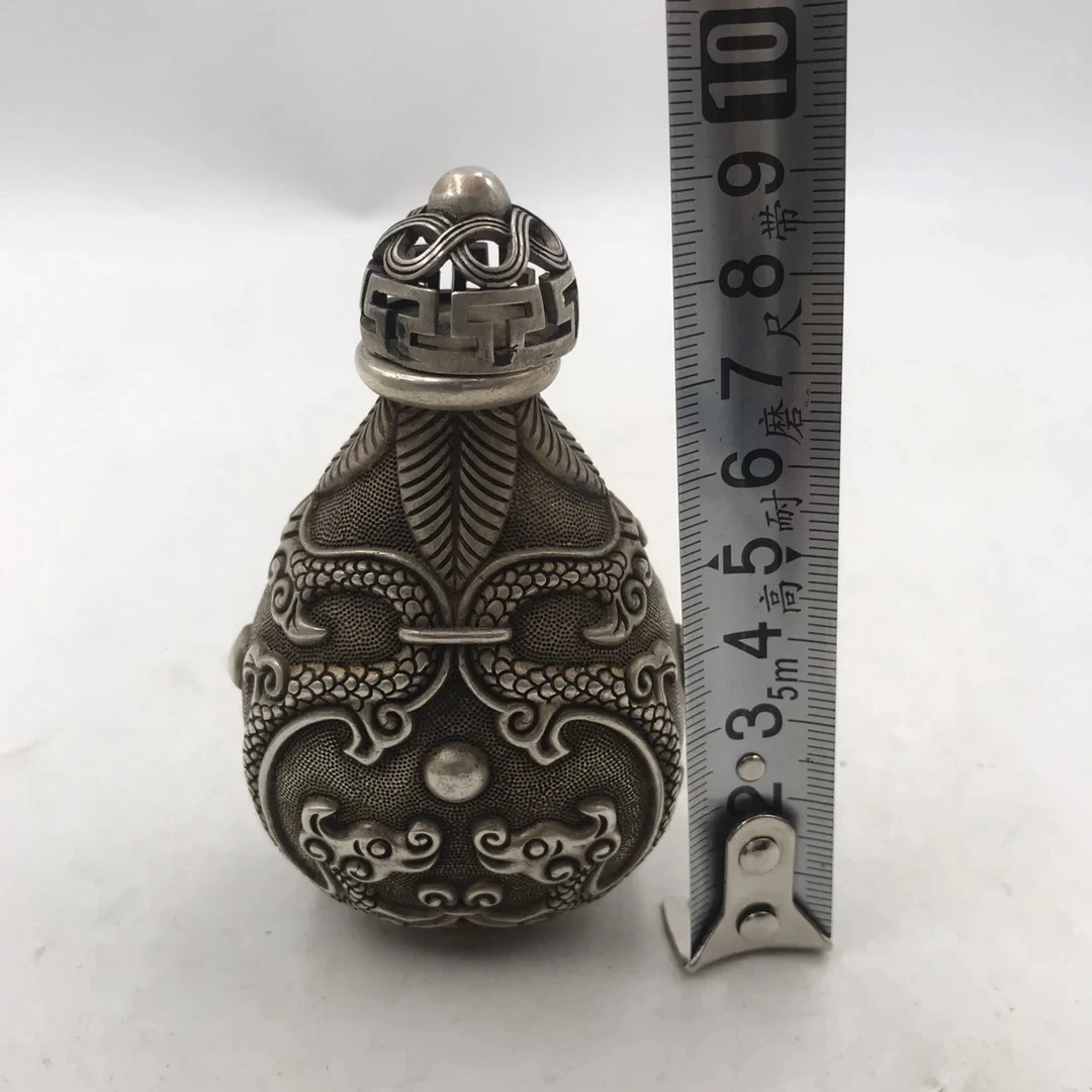 Chińska biała brązowa tabakier – Vintage Collectible Bottles recenzja i cena