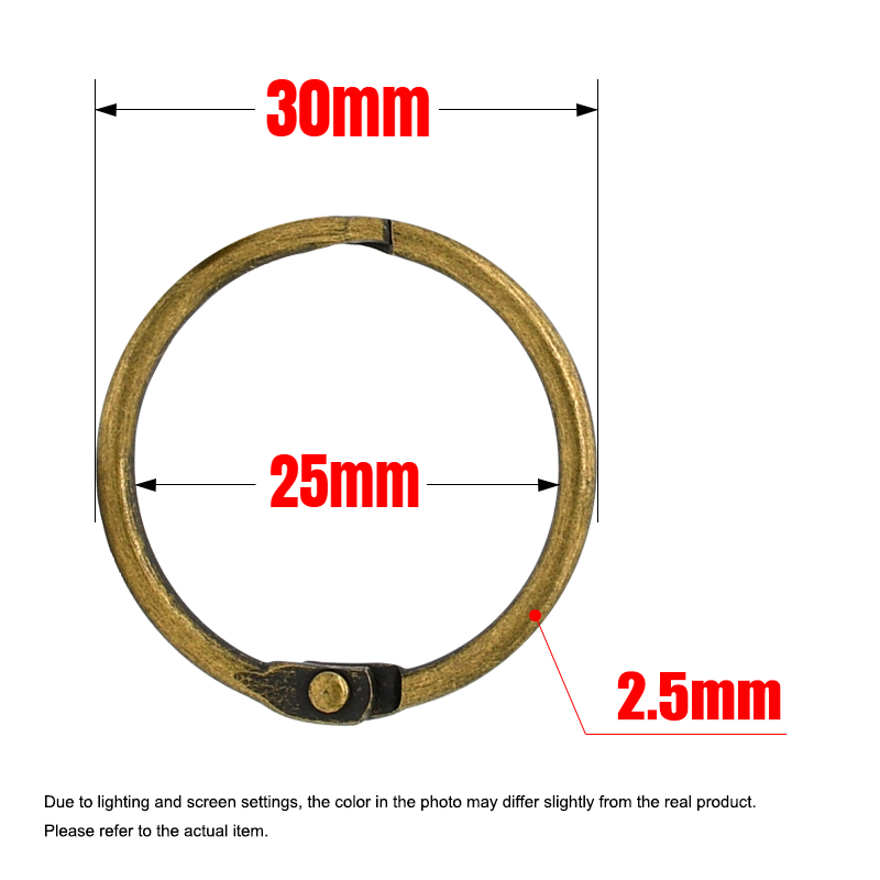 10 szt. Mosiężne kółka do segr – Vintage Collectible Books recenzja i cena